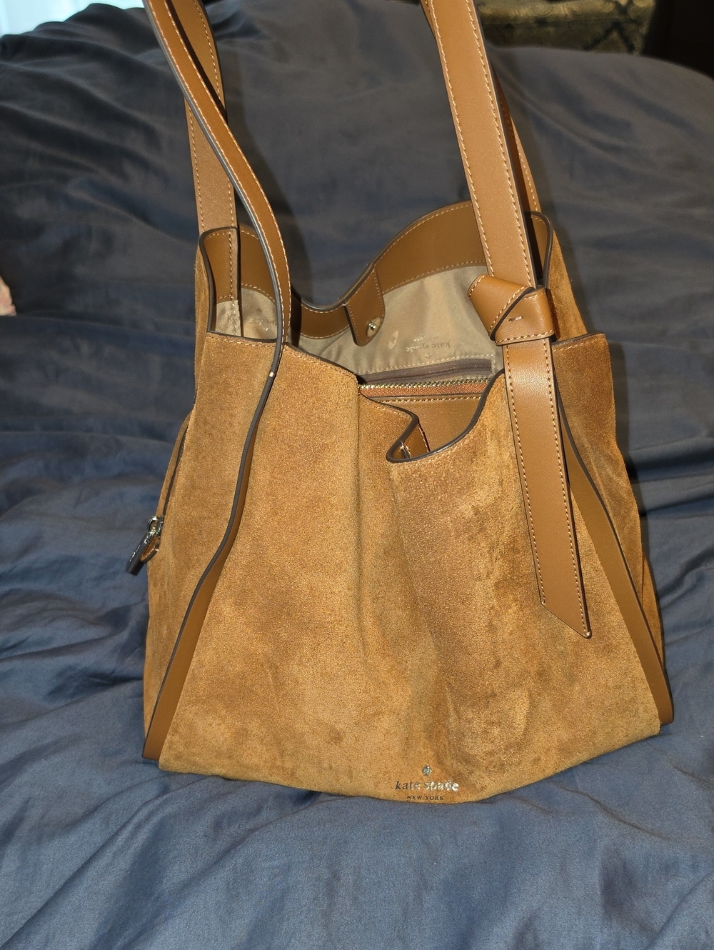 kate spade Brown Suede Shoulder Bag